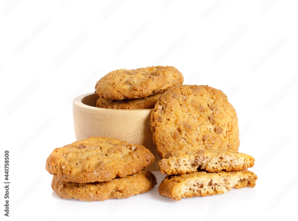 cookies isolate on white background. cookies isolate on white background.