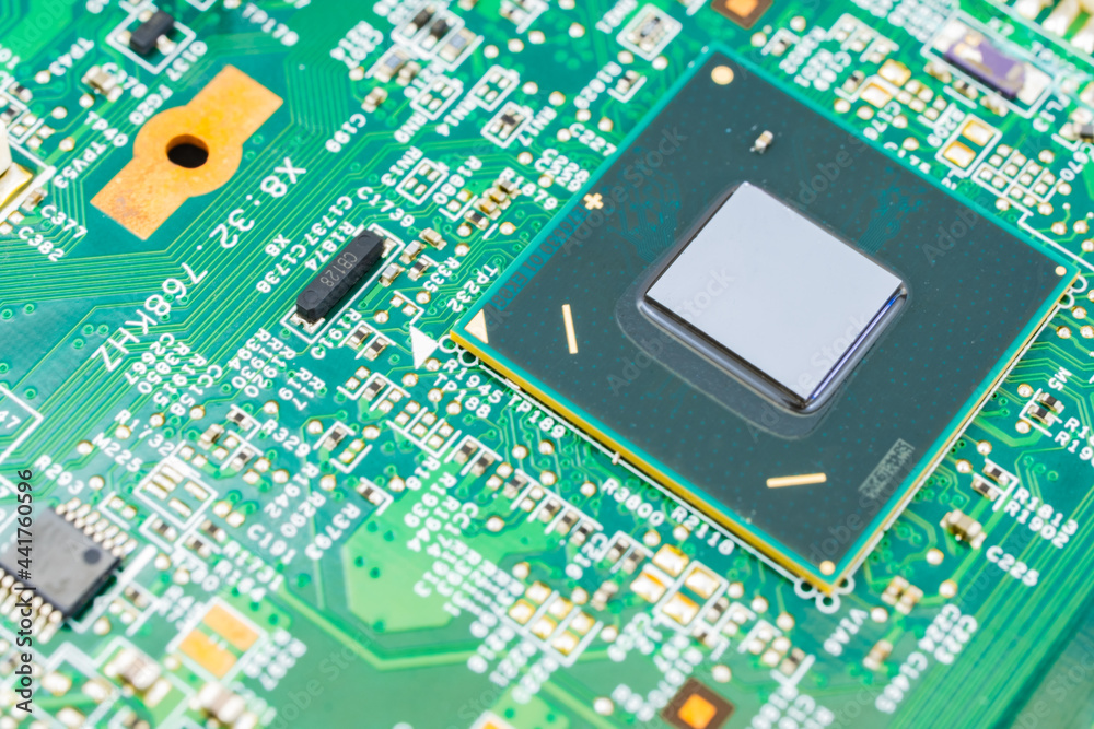 【工業】パソコンの半導体 セミコンダクター StockFoto Adobe Stock