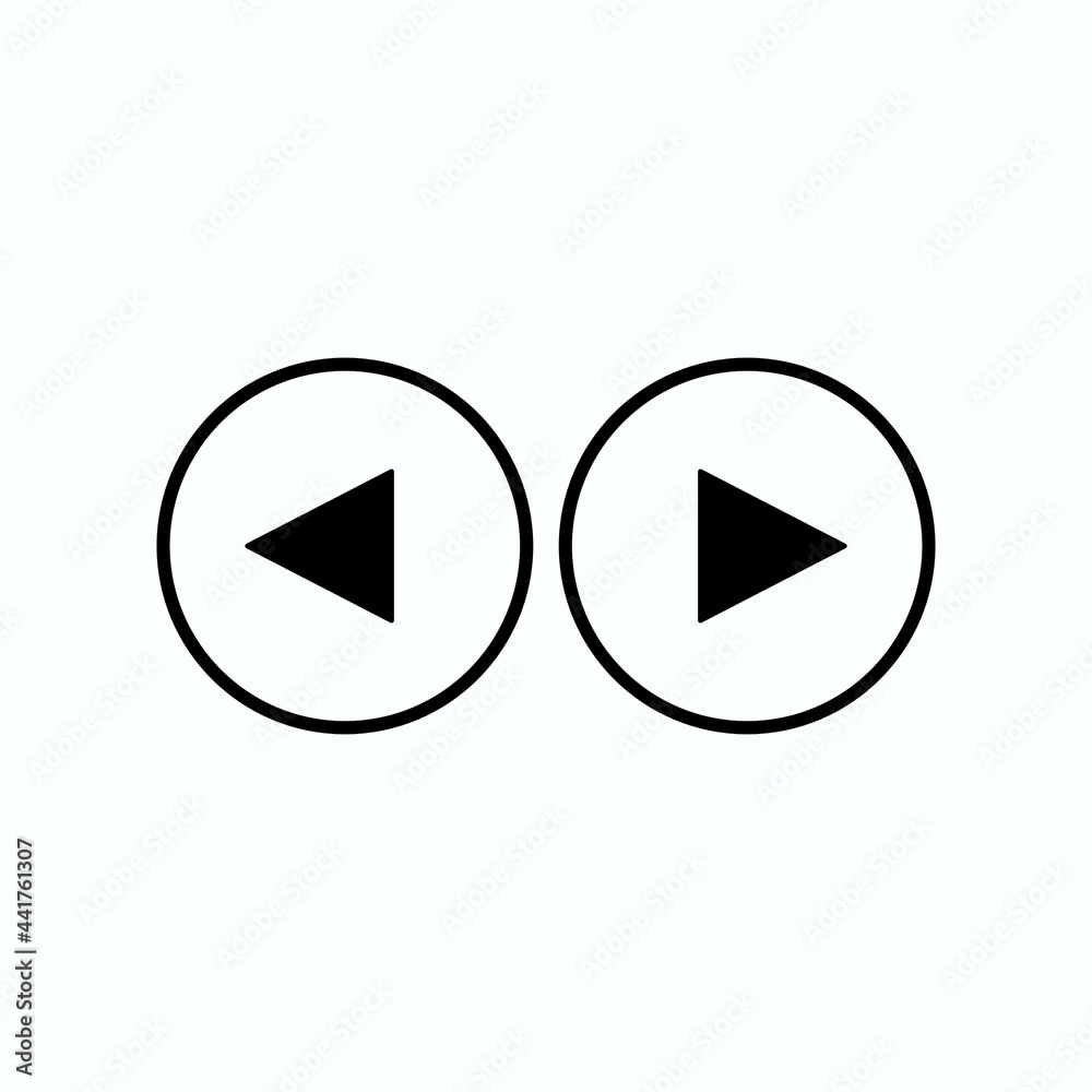 Play button icon in trendy flat style isolated on grey background. Play symbol for your web site design, logo, app, UI. Vector illustration Play button icon in trendy flat style isolated on grey background. Play symbol for your web site design, logo, app, UI. Vector illustration