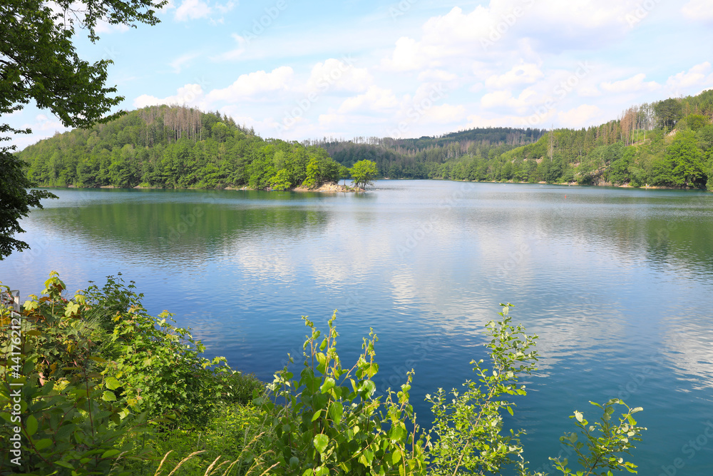 Aggersee in Bergisches Land, North Rhine-Westphalia, Germany