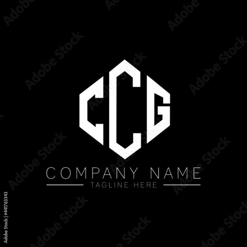 CCG letter logo design with polygon shape. CCG polygon logo monogram. CCG cube logo design. CCG hexagon vector logo template white and black colors. CCG monogram  CCG business and real estate logo. 