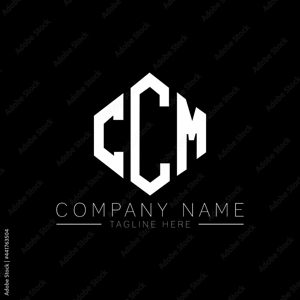 CCM letter logo design with polygon shape. CCM polygon logo monogram. CCM cube logo design. CCM hexagon vector logo template white and black colors. CCM monogram, CCM business and real estate logo. 