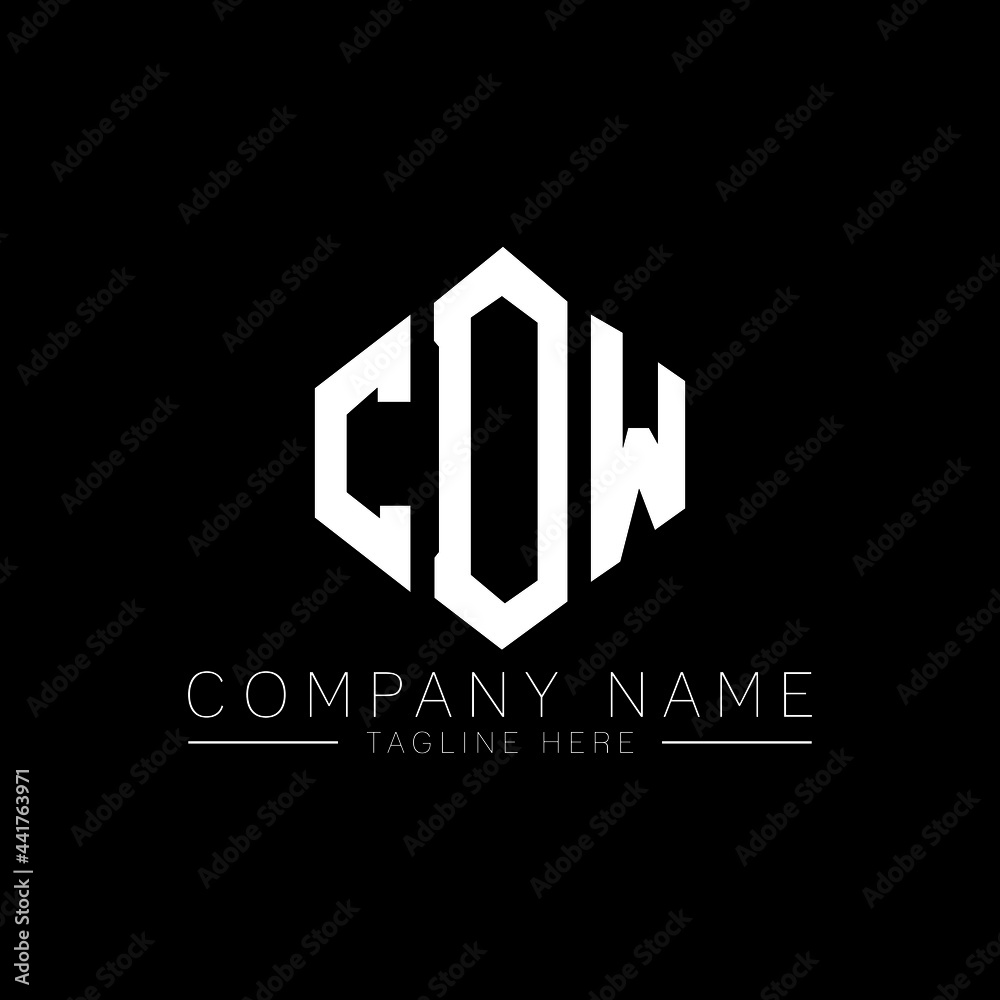CDW letter logo design with polygon shape. CDW polygon logo monogram. CDW cube logo design. CDW hexagon vector logo template white and black colors. CDW monogram, CDW business and real estate logo. 