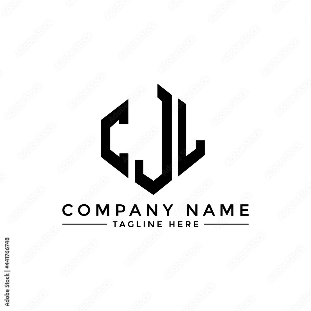 CJL letter logo design with polygon shape. CJL polygon logo monogram. CJL cube logo design. CJL hexagon vector logo template white and black colors. CJL monogram, CJL business and real estate logo. 