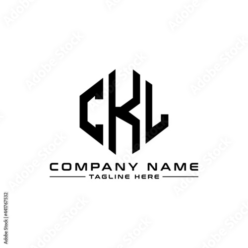 CKL letter logo design with polygon shape. CKL polygon logo monogram. CKL cube logo design. CKL hexagon vector logo template white and black colors. CKL monogram, CKL business and real estate logo. 
