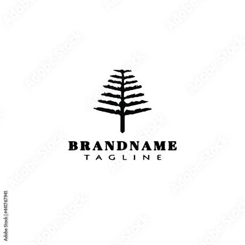 araucaria tree logo icon design icons vector