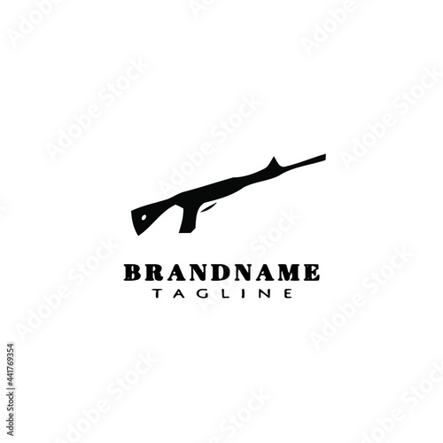 gun design logo icon vector illustration