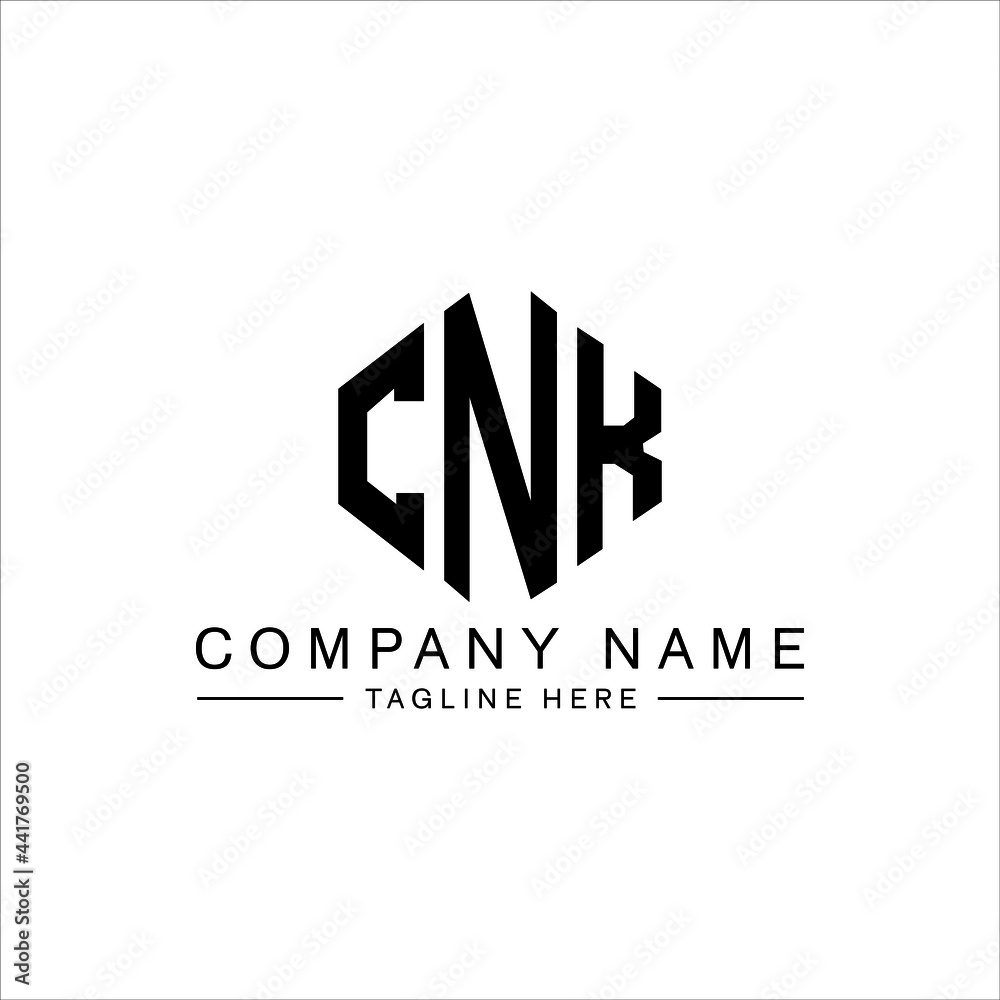 CNK letter logo design with polygon shape. CNK polygon logo monogram. CNK cube logo design. CNK hexagon vector logo template white and black colors. CNK monogram, CNK business and real estate logo. 