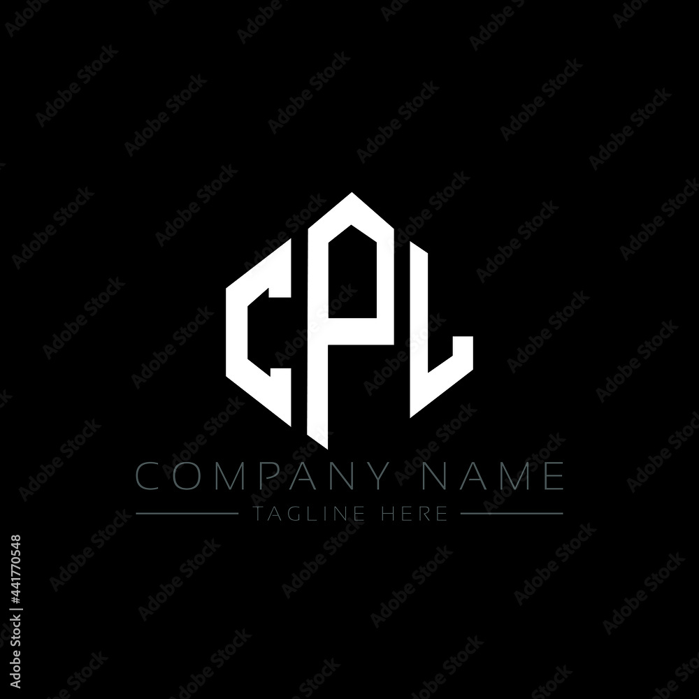 CPL letter logo design with polygon shape. CPL polygon logo monogram. CPL cube logo design. CPL hexagon vector logo template white and black colors. CPL monogram, CPL business and real estate logo. 