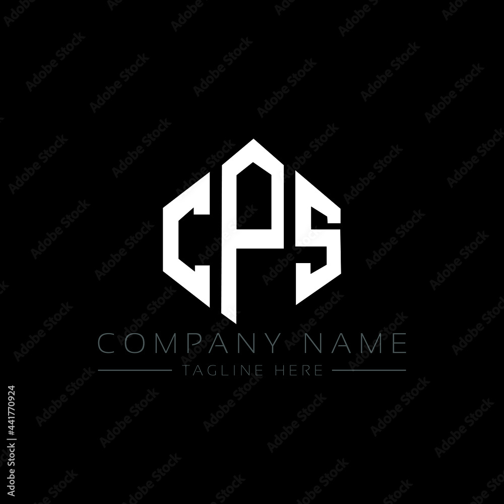 CPS letter logo design with polygon shape. CPS polygon logo monogram. CPS cube logo design. CPS hexagon vector logo template white and black colors. CPS monogram, CPS business and real estate logo. 