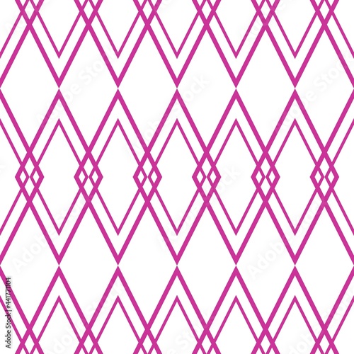 Checkered tile vector pattern or pink and white wallpaper background