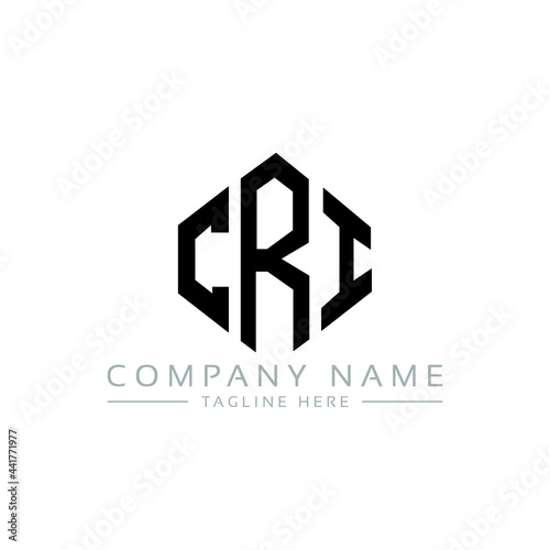 CRI letter logo design with polygon shape. CRI polygon logo monogram. CRI cube logo design. CRI hexagon vector logo template white and black colors. CRI monogram, CRI business and real estate logo. 