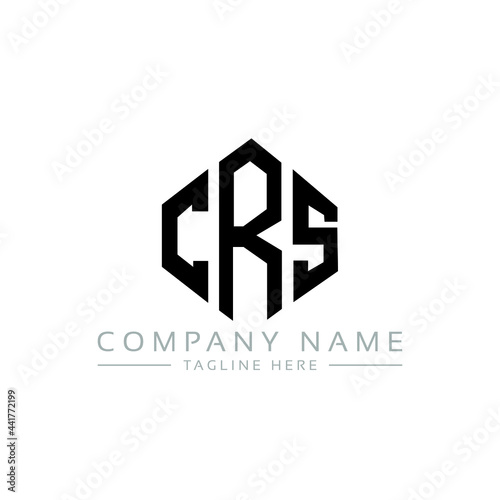 CRS letter logo design with polygon shape. CRS polygon logo monogram. CRS cube logo design. CRS hexagon vector logo template white and black colors. CRS monogram, CRS business and real estate logo. 