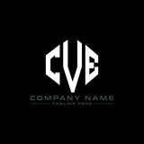 CVE letter logo design with polygon shape. CVE polygon logo monogram. CVE cube logo design. CVE hexagon vector logo template white and black colors. CVE monogram, CVE business and real estate logo. 