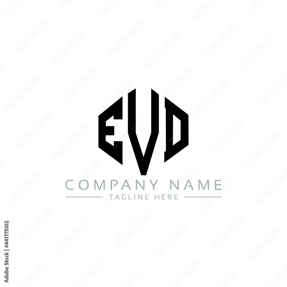 EVD letter logo design with polygon shape. EVD polygon logo monogram. EVD cube logo design. EVD hexagon vector logo template white and black colors. EVD monogram, EVD business and real estate logo. EVD letter logo design with polygon shape. EVD polygon logo monogram. EVD cube logo design. EVD hexagon vector logo template white and black colors. EVD monogram, EVD business and real estate logo.