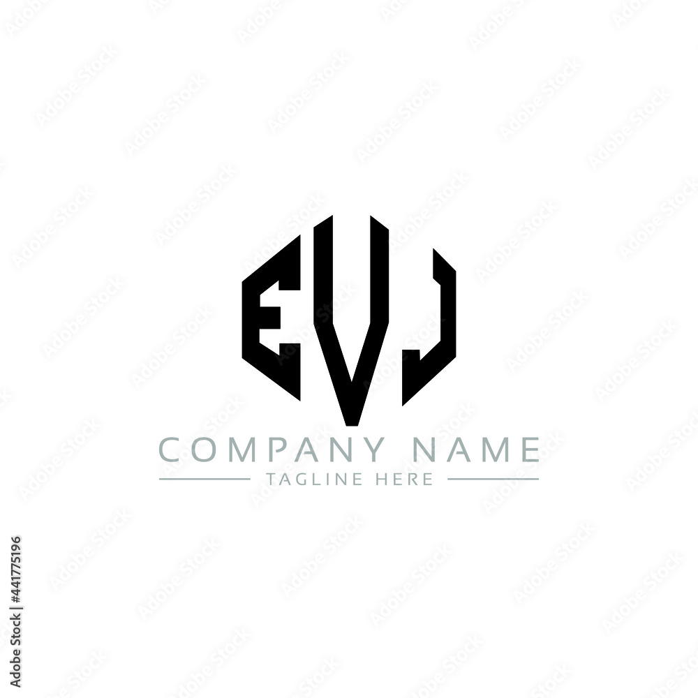 EVJ letter logo design with polygon shape. EVJ polygon logo monogram. EVJ cube logo design. EVJ hexagon vector logo template white and black colors. EVJ monogram, EVJ business and real estate logo. EVJ letter logo design with polygon shape. EVJ polygon logo monogram. EVJ cube logo design. EVJ hexagon vector logo template white and black colors. EVJ monogram, EVJ business and real estate logo.