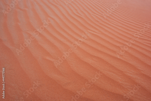 desert sand dunes and sand pattern . Desert sand mountain. © ManojKumar