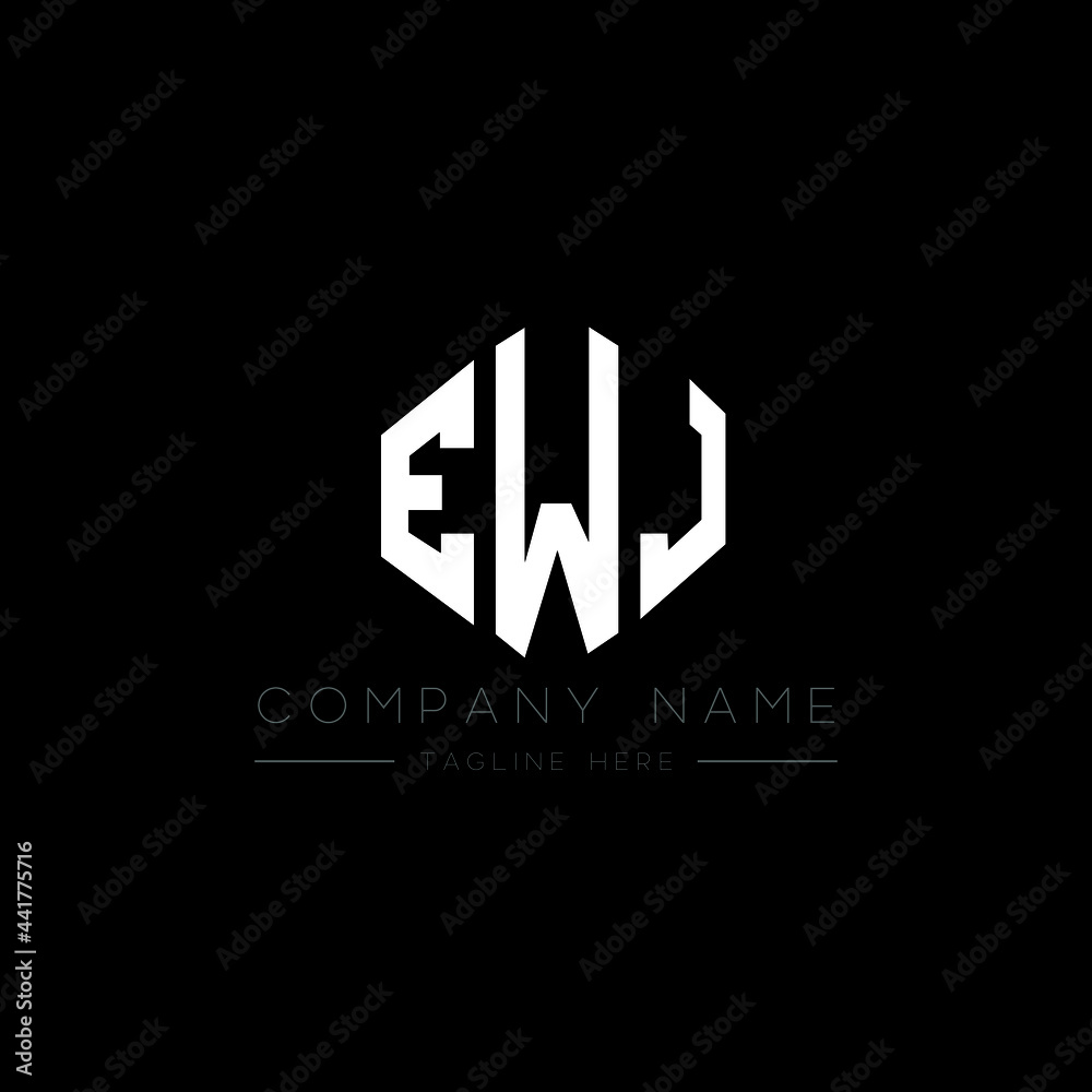 EWJ letter logo design with polygon shape. EWJ polygon logo monogram. EWJ cube logo design. EWJ hexagon vector logo template white and black colors. EWJ monogram, EWJ business and real estate logo. EWJ letter logo design with polygon shape. EWJ polygon logo monogram. EWJ cube logo design. EWJ hexagon vector logo template white and black colors. EWJ monogram, EWJ business and real estate logo.
