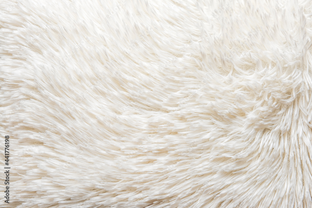 Texture of white fluffy fabric, closeup Texture of white fluffy fabric, closeup