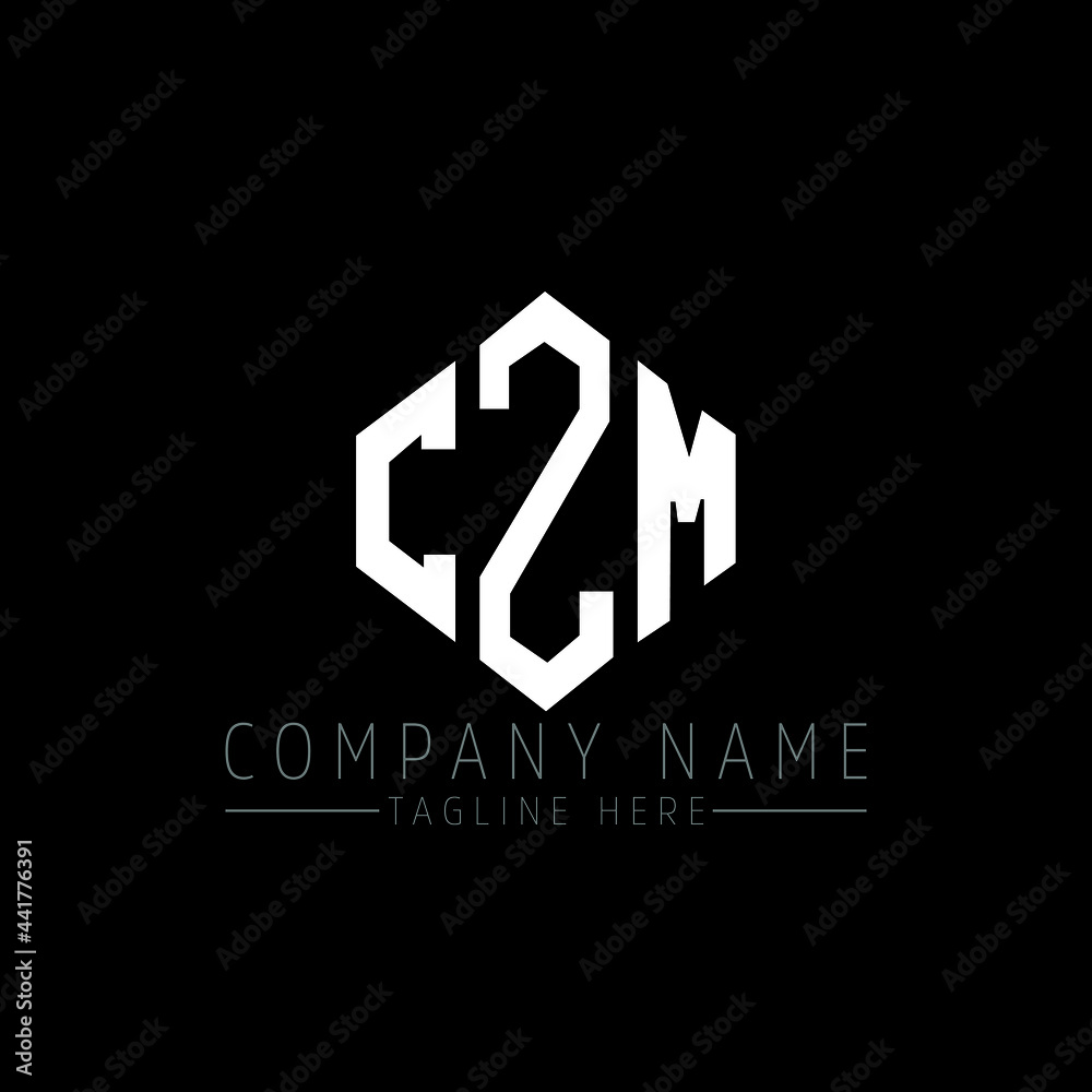 EZM letter logo design with polygon shape. EZM polygon logo monogram. EZM cube logo design. EZM hexagon vector logo template white and black colors. EZM monogram, EZM business and real estate logo. 