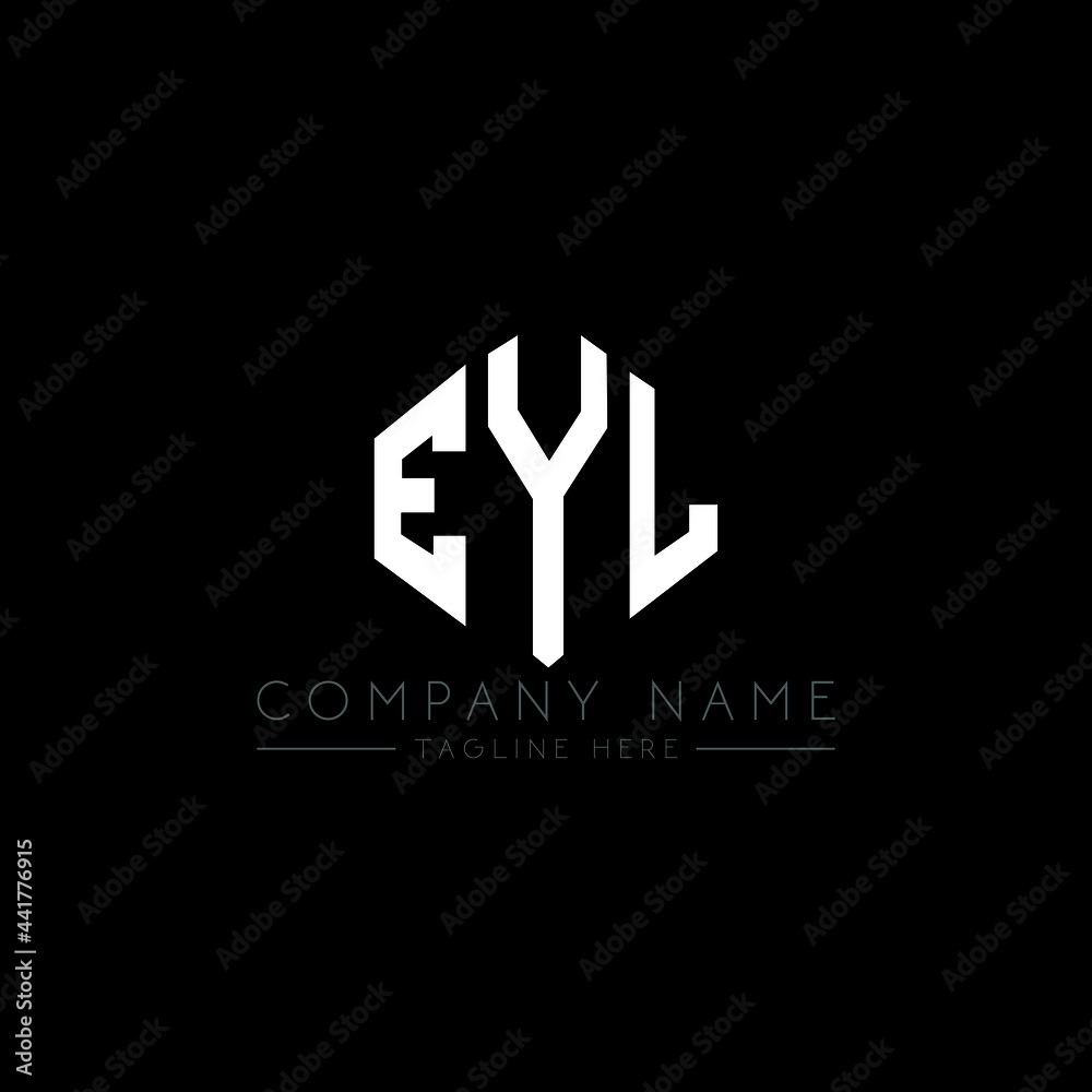 EYL letter logo design with polygon shape. EYL polygon logo monogram. EYL cube logo design. EYL hexagon vector logo template white and black colors. EYL monogram, EYL business and real estate logo. EYL letter logo design with polygon shape. EYL polygon logo monogram. EYL cube logo design. EYL hexagon vector logo template white and black colors. EYL monogram, EYL business and real estate logo.