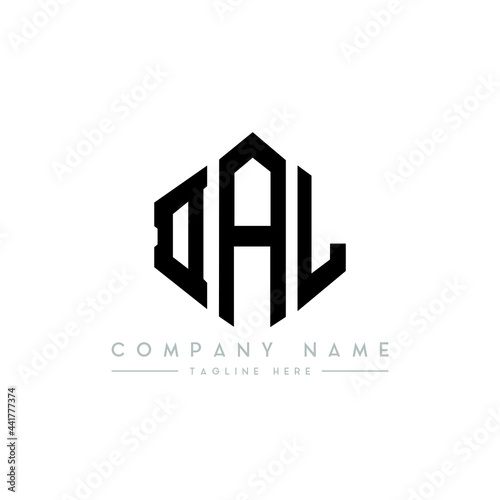 DAL letter logo design with polygon shape. DAL polygon logo monogram. DAL cube logo design. DAL hexagon vector logo template white and black colors. DAL monogram, DAL business and real estate logo. 
