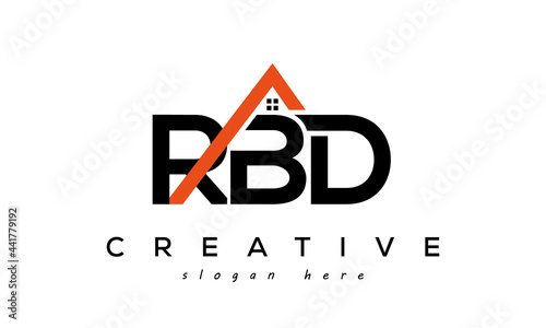 initial RBD letters real estate construction logo vector	 photo