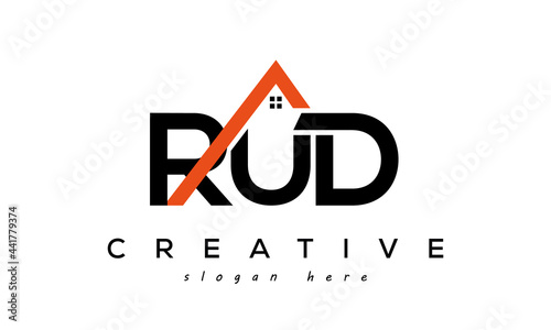 initial RUD letters real estate construction logo vector	 photo