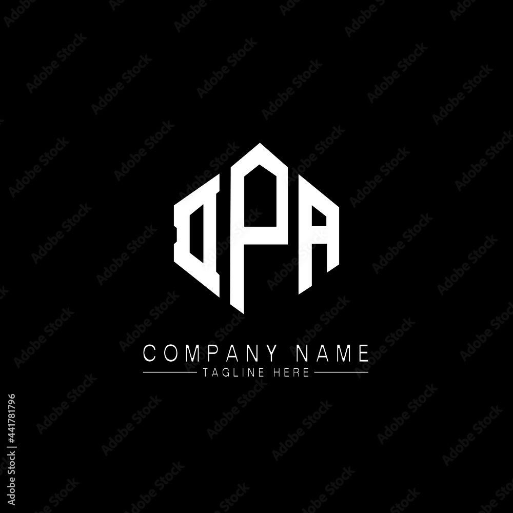 DPA letter logo design with polygon shape. DPA polygon logo monogram. DPA cube logo design. DPA hexagon vector logo template white and black colors. DPA monogram, DPA business and real estate logo. 
