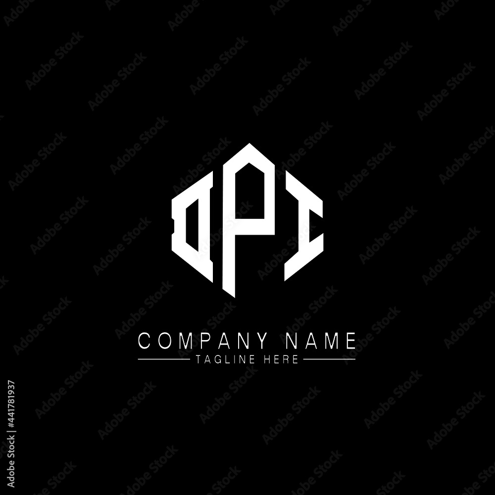 Dpi Letter Logo Design With Polygon Shape Dpi Polygon Logo Monogram