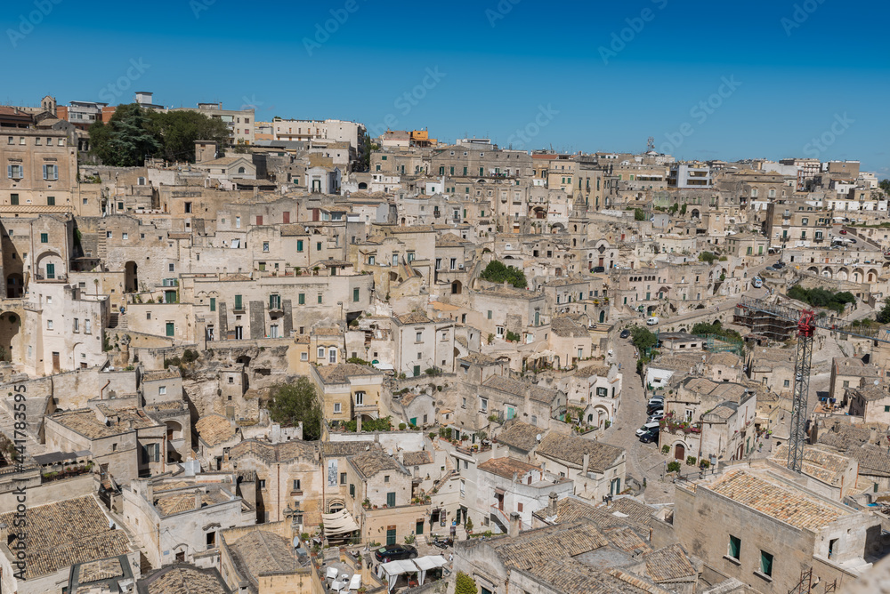 Matera Basilicata streets panorama