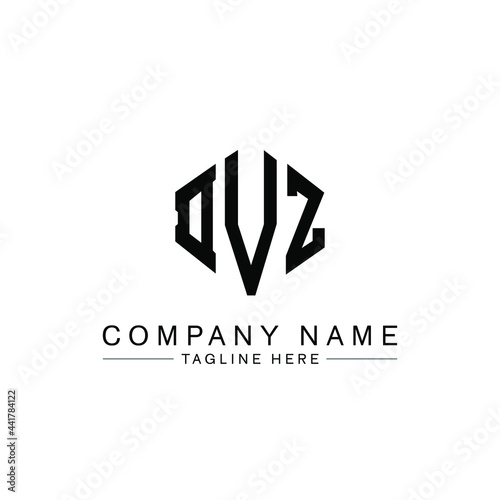 DVZ letter logo design with polygon shape. DVZ polygon logo monogram. DVZ cube logo design. DVZ hexagon vector logo template white and black colors. DVZ monogram, DVZ business and real estate logo. 