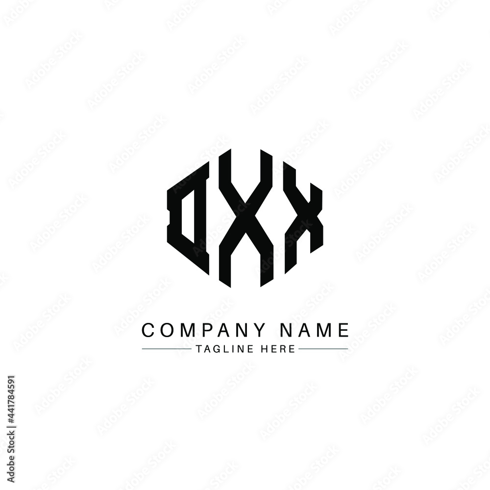 DXX letter logo design with polygon shape. DXX polygon logo monogram. DXX cube logo design. DXX hexagon vector logo template white and black colors. DXX monogram, DXX business and real estate logo. 