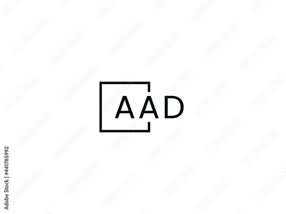 Obraz premium AAD letter initial logo design vector illustration