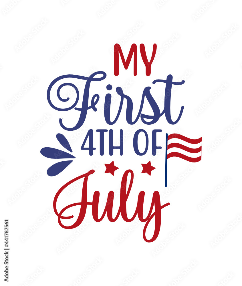 My First 4th of July  layer by layer svg cutting file