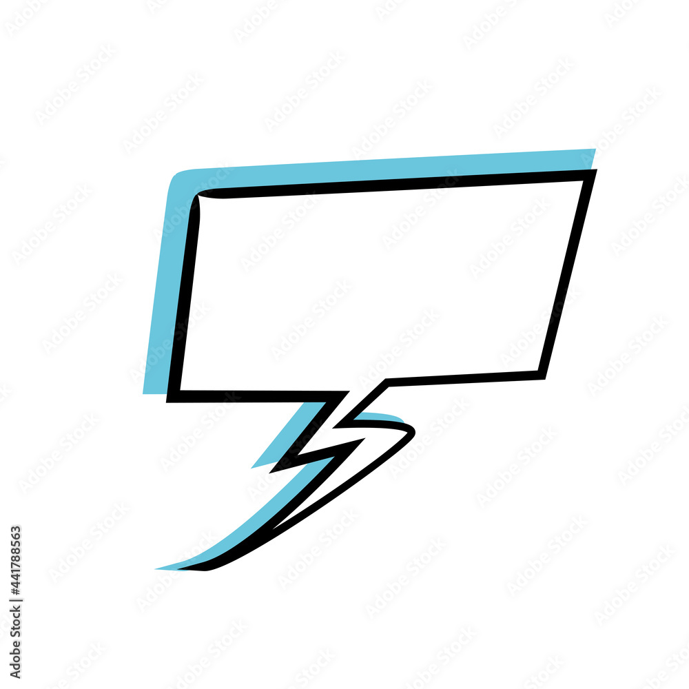 Isolated empty comic bubble chat Isolated empty comic bubble chat