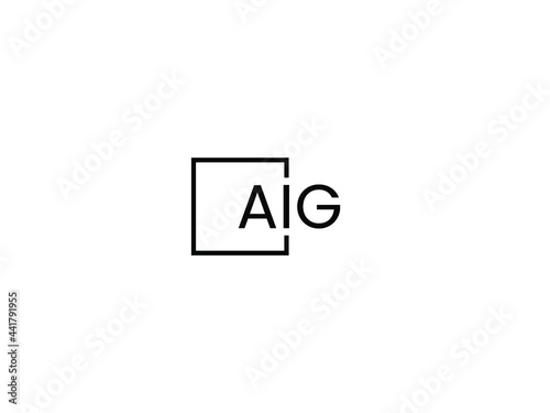 AIG Letter Initial Logo Design Vector Illustration