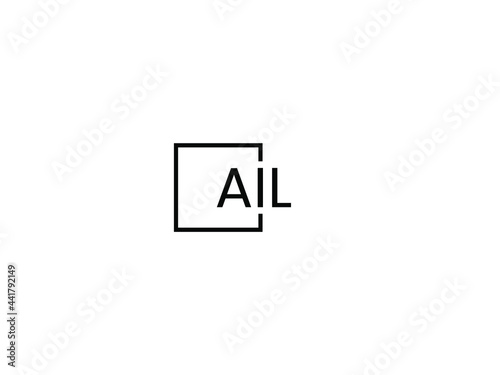AIL Letter Initial Logo Design Vector Illustration