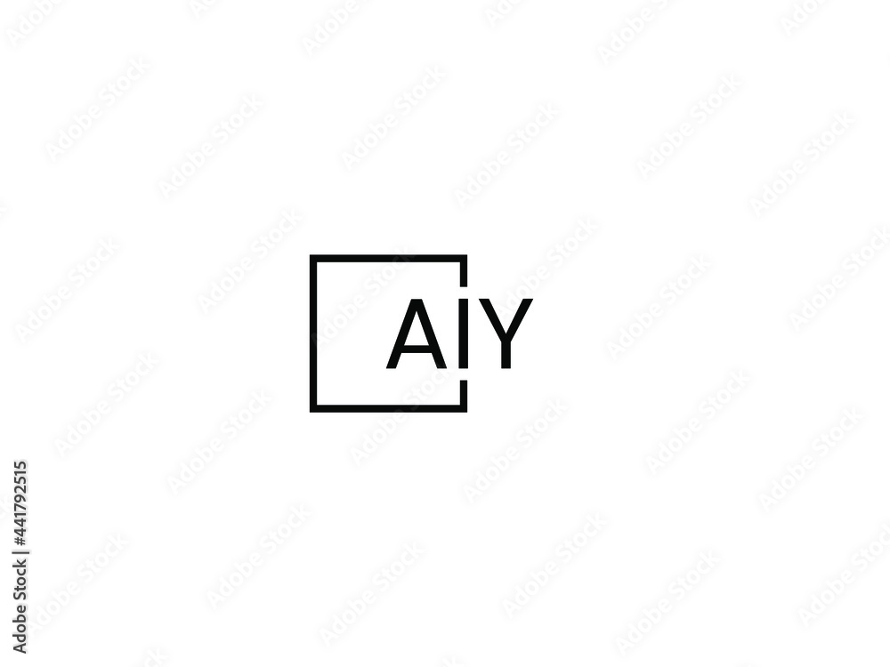 AIY Letter Initial Logo Design Vector Illustration