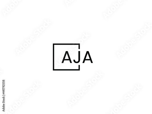 AJA Letter Initial Logo Design Vector Illustration