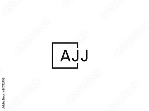 AJJ Letter Initial Logo Design Vector Illustration