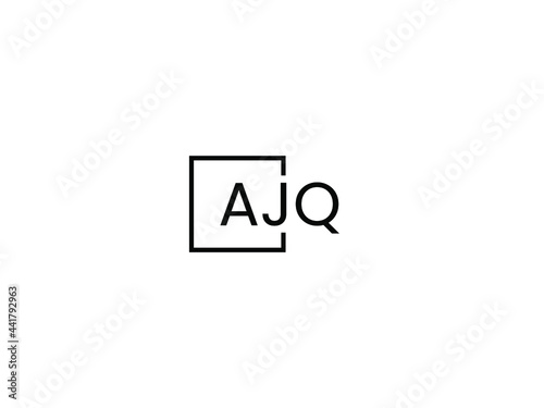 AJQ Letter Initial Logo Design Vector Illustration