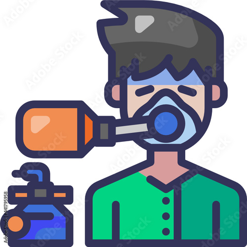 oxygen line icon