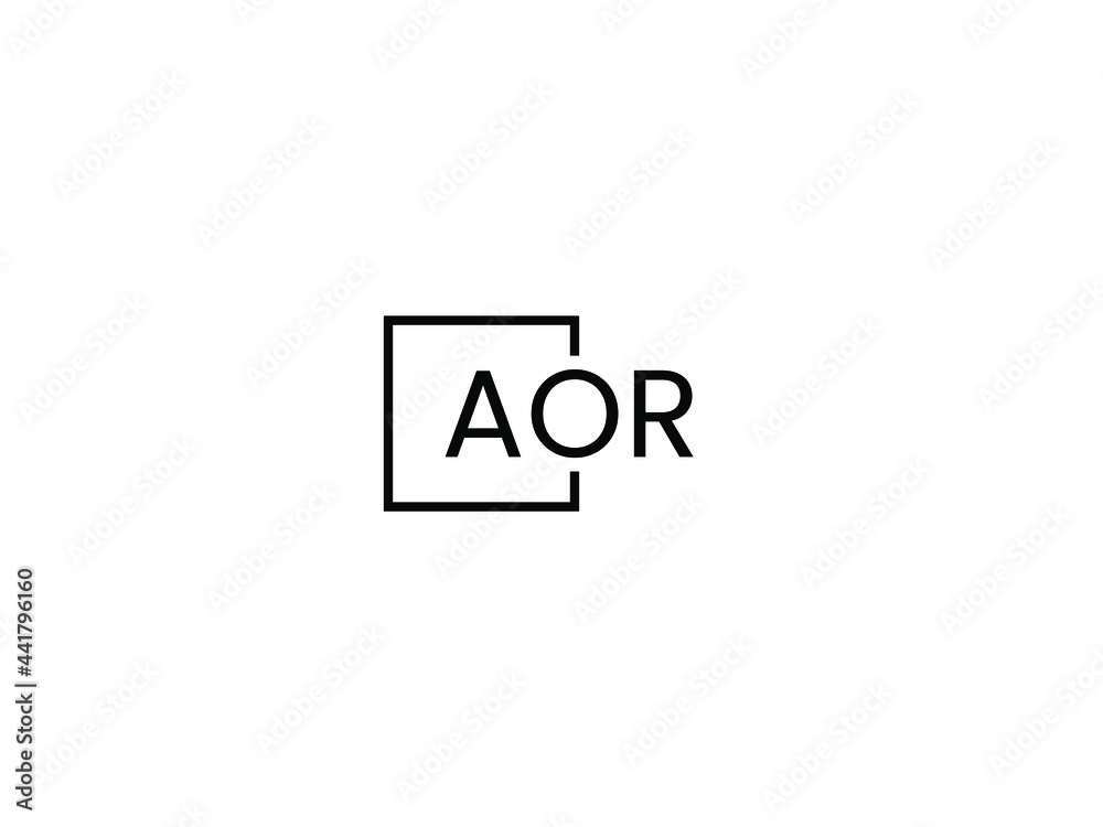 AOR Letter Initial Logo Design Vector Illustration AOR Letter Initial Logo Design Vector Illustration