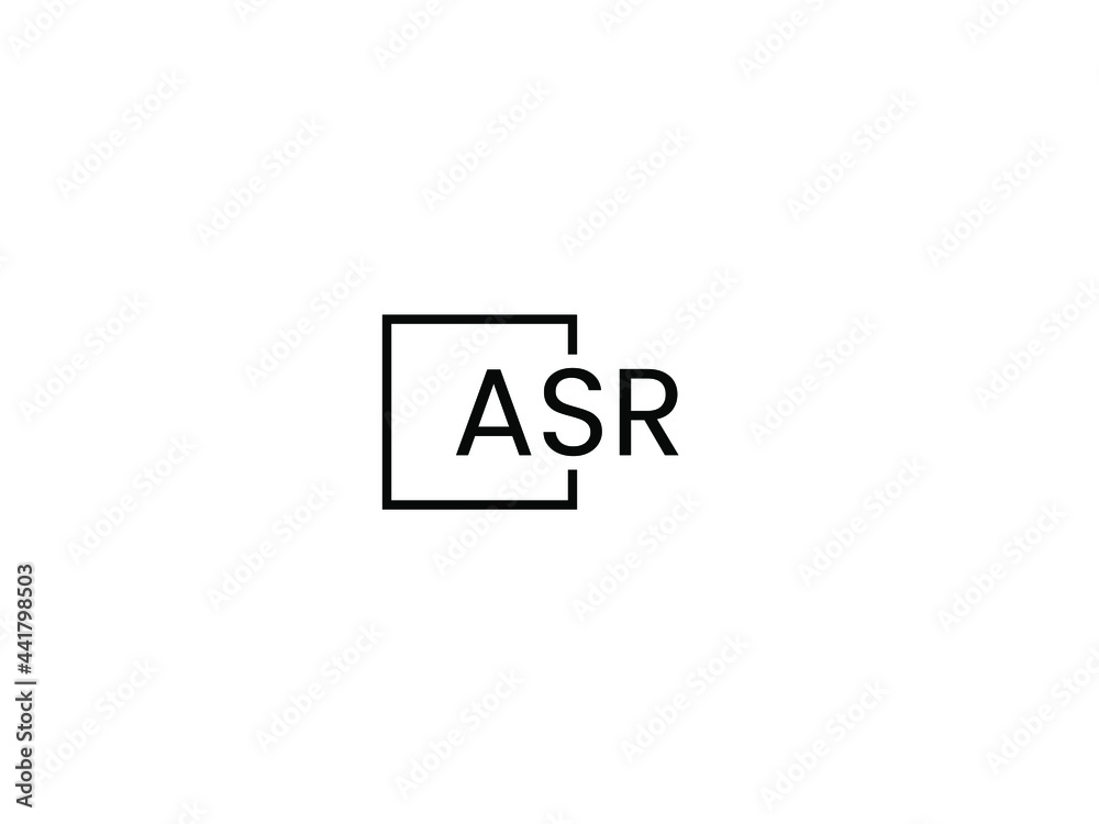 ASR Letter Initial Logo Design Vector Illustration ASR Letter Initial Logo Design Vector Illustration