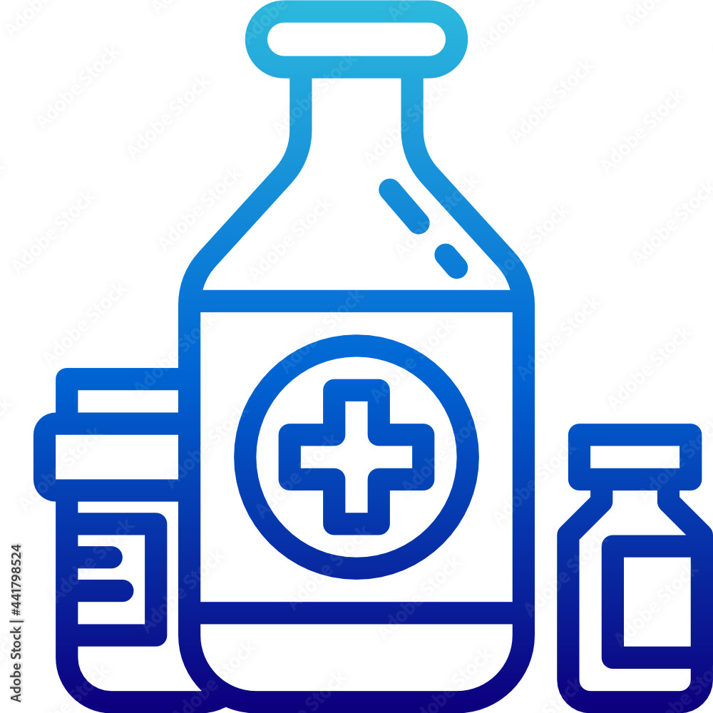 Fototapeta premium drug gradient icon