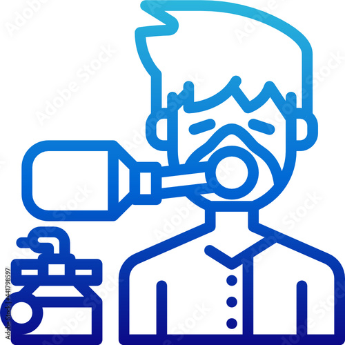 oxygen gradient icon