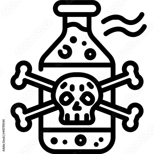 toxic line icon