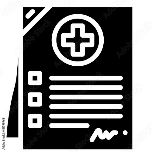 Medical solid icon