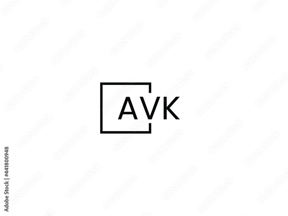 AVK Letter Initial Logo Design Vector Illustration AVK Letter Initial Logo Design Vector Illustration
